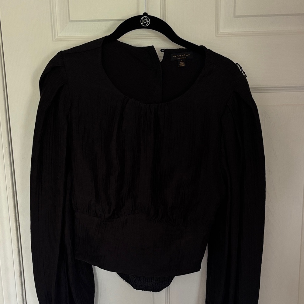 Current Air Elegant Black Blouse